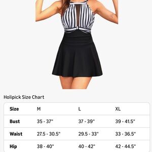 Striped Black One-Piece Swimsuit
